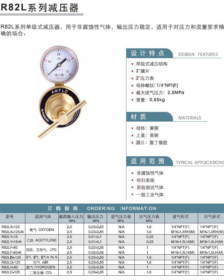 R82L系列減壓器